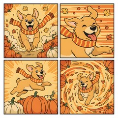 A Happy Dogs Exciting Fall Pumpkin Adventure