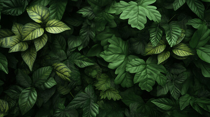Fresh green leaves background, natural texture and eco concept