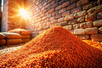 Architectural Photography: Red Lentils in Rustic Setting - Abundant Harvest