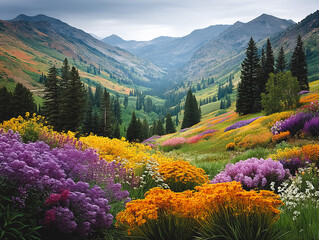 wildflowers in Albion Basin