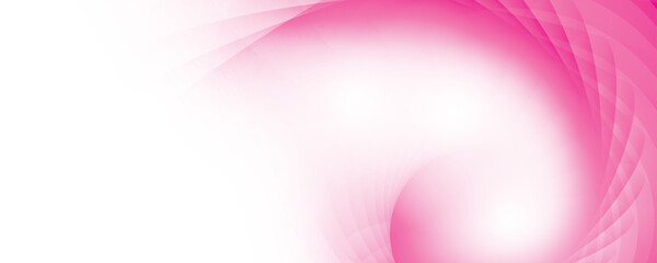 Abstract white and pink color, modern design stripes background with curve lines and glowing light. Vector illustration.