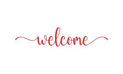 Elegant “Welcome” text design perfect for greeting cards, posters, websites, home decor, and invitations. Ideal for business openings, social events, and friendly welcome banners or digital designs.