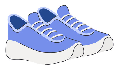 Pair of Sport Sneakers Shoes for Gym and Running.