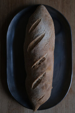close up of just baked bread