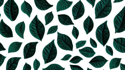 Seamless vector pattern with autumn leaves and floral decoration