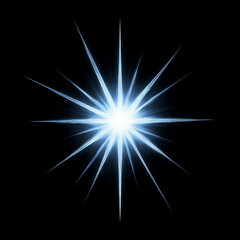 Fototapeta premium white and ice Star effect