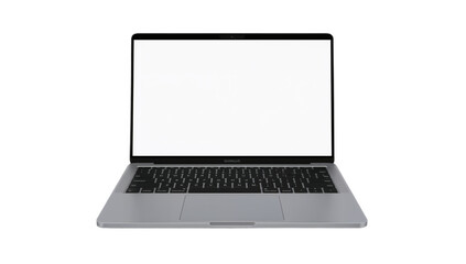 Fototapeta premium Laptop with Blank Screen Modern Computer Device for Displaying Information and Content