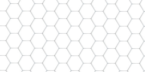 White abstract honeycomb mosaic and tile geometric hexagon vector illustration. geometric digital technology polygon science vintage square mosaic and web cover business texture.	
