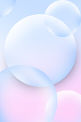 abstract background with blue bubbles