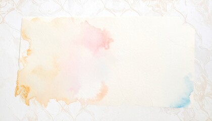 Soft Watercolor Wash on Cream Paper Texture