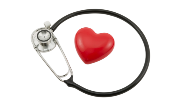 Heart Health Concept with Stethoscope in Lucid Realism Image