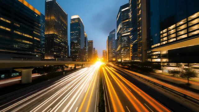 Modern city with high speed internet connection technology, can be used for display or montage your products, business, skyscraper, skyline, digital, connect, communication, network
