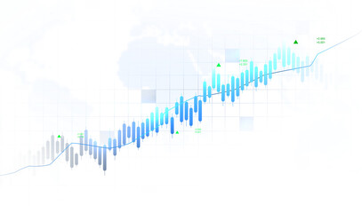 Isolated transparent stock market investment trading graph growth.Trade business analytics graph and financial chart.
