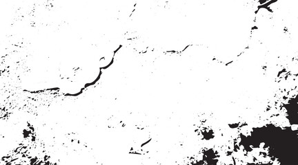 Naklejka premium Grunge background of black and white. Abstract illustration texture of cracks, chips, dot. Dirty monochrome pattern of the old worn surface