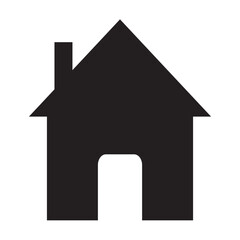 Web home flat icon for apps and websites.