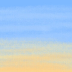 Gradient background of blue and yellow illustration. Perfect for morning sky theme, watercolor style, pastel color