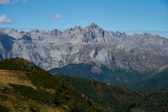 Majestic mountains in Riano area, Leon, Spain