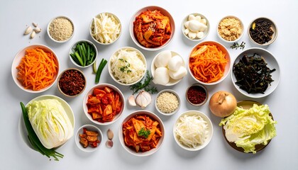 ingredients for homemade kimchi 