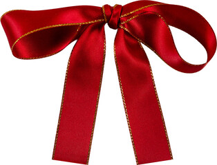 Red Festive Gift Ribbon Bow