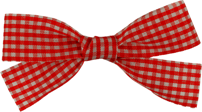 Red Festive Gift Ribbon Bow - Powered by Adobe