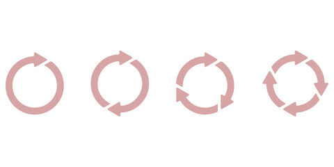 Black Arrow Rotating Clockwise with Halftone Effect on Transparent Background black arrow curves