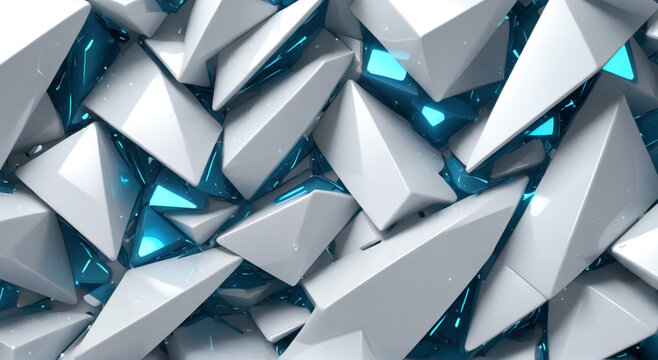abstract blue background with triangles