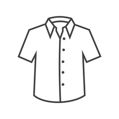Naklejka premium men's short sleeve shirt icon vector illustration