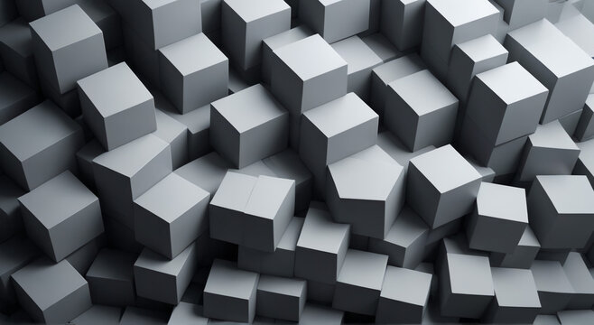 abstract 3d cubes background