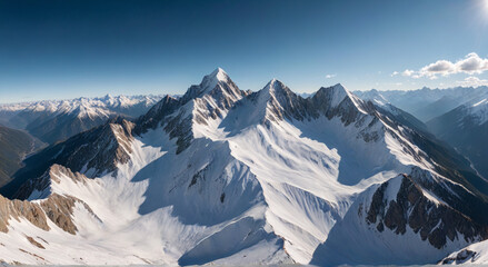 winter landscape in the mountains