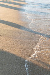 Sea Sand and Water Background in Olympiada, Greece
