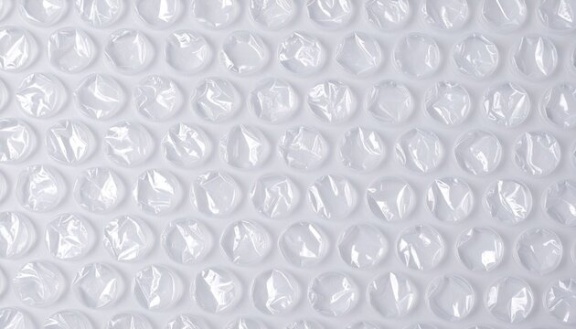 Close-Up of Glossy Bubble Wrap Texture