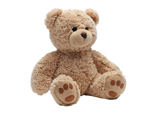 Obraz premium A soft, plush teddy bear with a round face and cuddly body, designed for comfort and companionship.