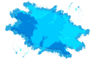 A vibrant abstract blue paint splash texture featuring bold watercolor strokes and gradient tones. Perfect for creative backgrounds, posters.