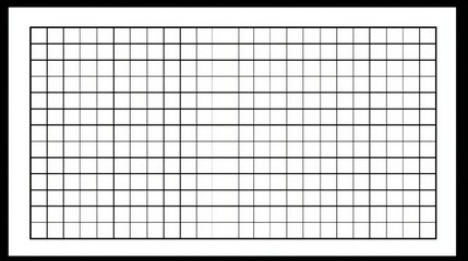 Grid patterns are explored in an abstract art studio setting with an overhead view, yielding creative concepts and inspiration in artistic design