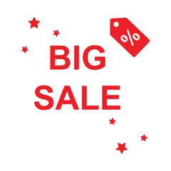 big sale shopping sign icon vector