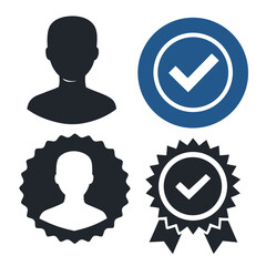 Verified Badge Icon Vector Illustration