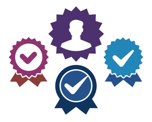 Verified Badge Icon Vector Illustration