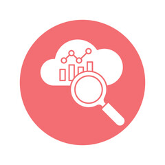 Search Data Vector Icon which can easily modify or edit