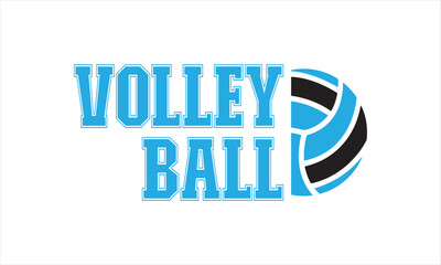 Volleyball Logo Vector – Clean Sports Emblem Design - Volleyball Graphic Artwork