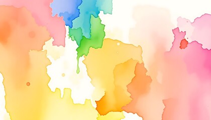 Watercolor Wash A Vibrant, Abstract Background Contrasting Colors
