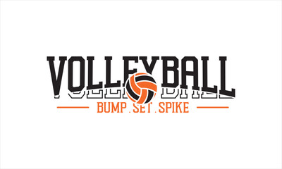 Bump Set Spike Volleyball – Action Phrase Sports Design