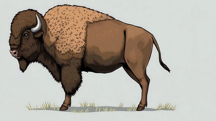 American Bison  Portrait