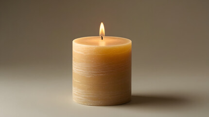a candle is burning in a image