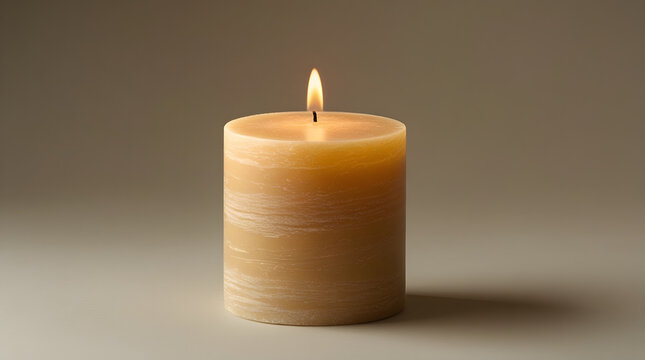 a candle is burning in a image