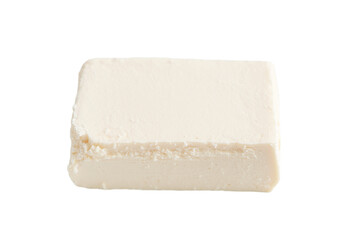 tofu cheese isolated on white background