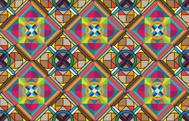 Moroccan seamless pattern in vector format, abstract geometric background image, fabric textile pattern.
