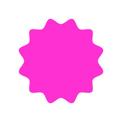 Price sticker. Sale label. Paper price tag. Starburst icon set. 