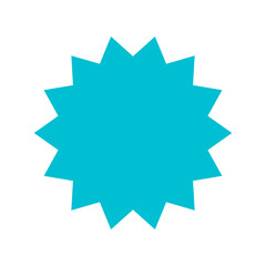 Price sticker. Sale label. Paper price tag. Starburst icon set. 