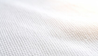 White Fabric Texture with Subtle Light and Shadow