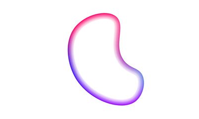 Iridescent shapes with smooth curves. Perfect for digital design, trendy illustrations, and futuristic visuals. PNG adds depth and color.